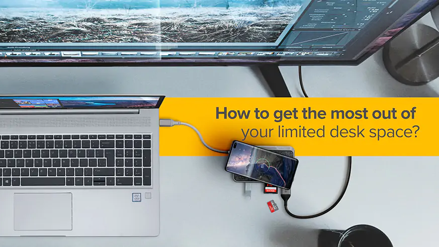 Innovative and useful ways to help maximise limited Desk Space