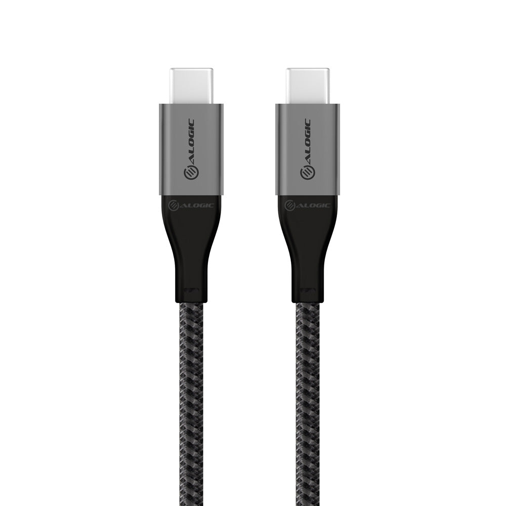 Super Ultra USB 2.0 USB-C to USB-C Cable - 5A/480Mbps - Space Grey - 30cm