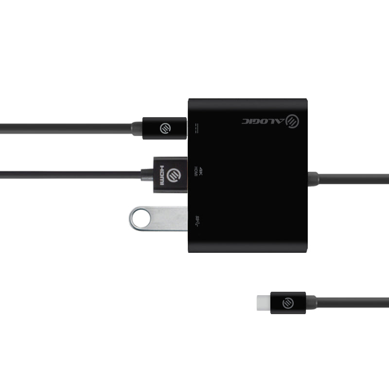USB-C Multiport Adapter with HDMI/USB 3.0/USB-C Power Delivery (60W/3A) - 4K