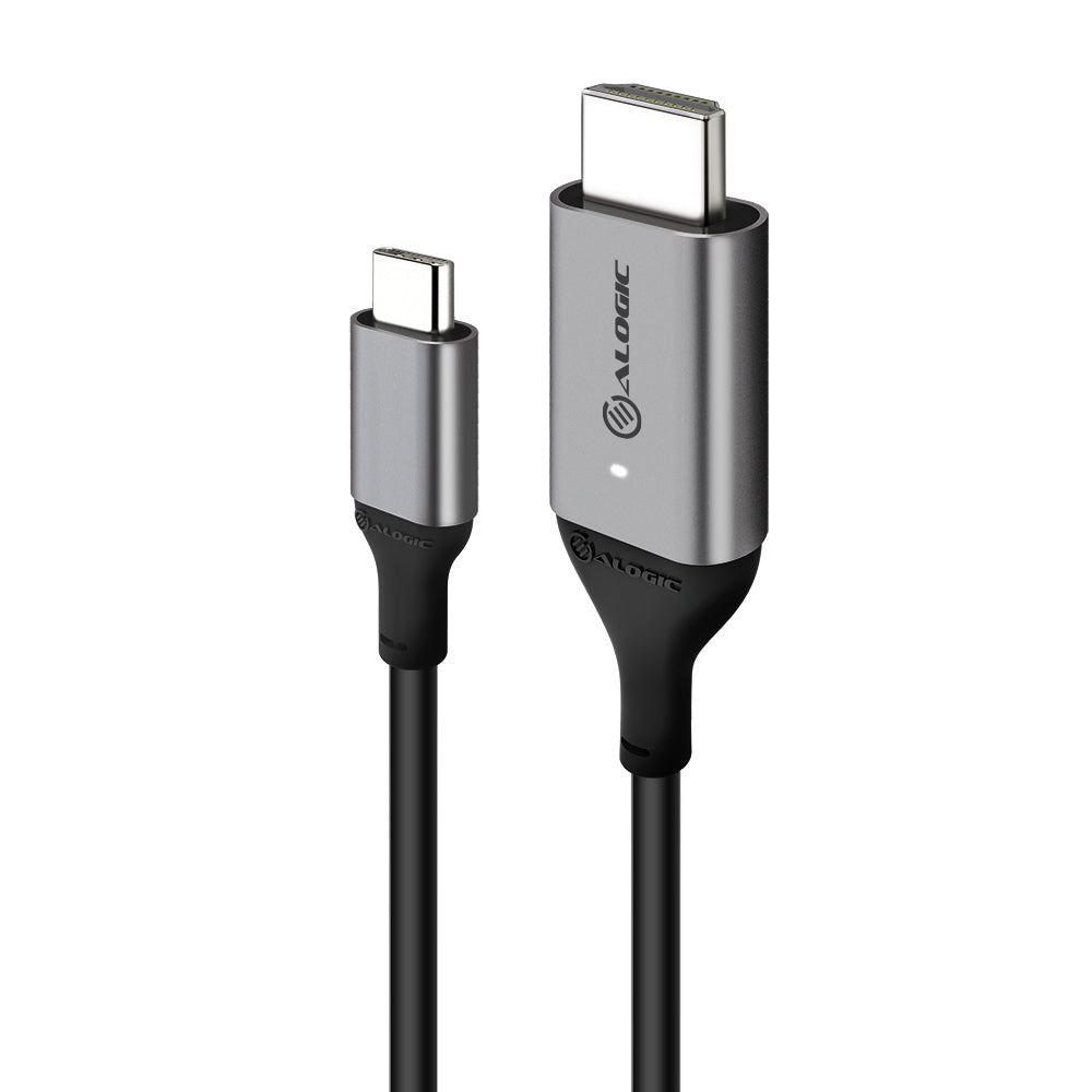 USB-C (Male) to HDMI (Male) Cable - Ultra Series - 4K 60Hz - Space Grey - 1m