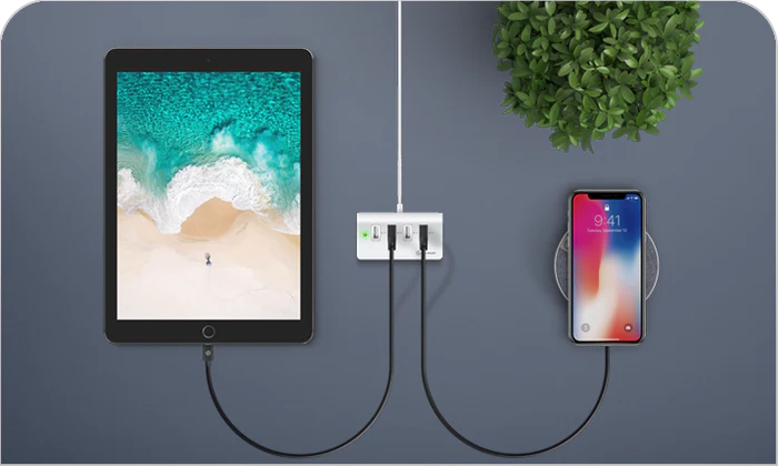 Ever had to fight over who can charge their phone? Grab the 4 in one USB charger and charge freely