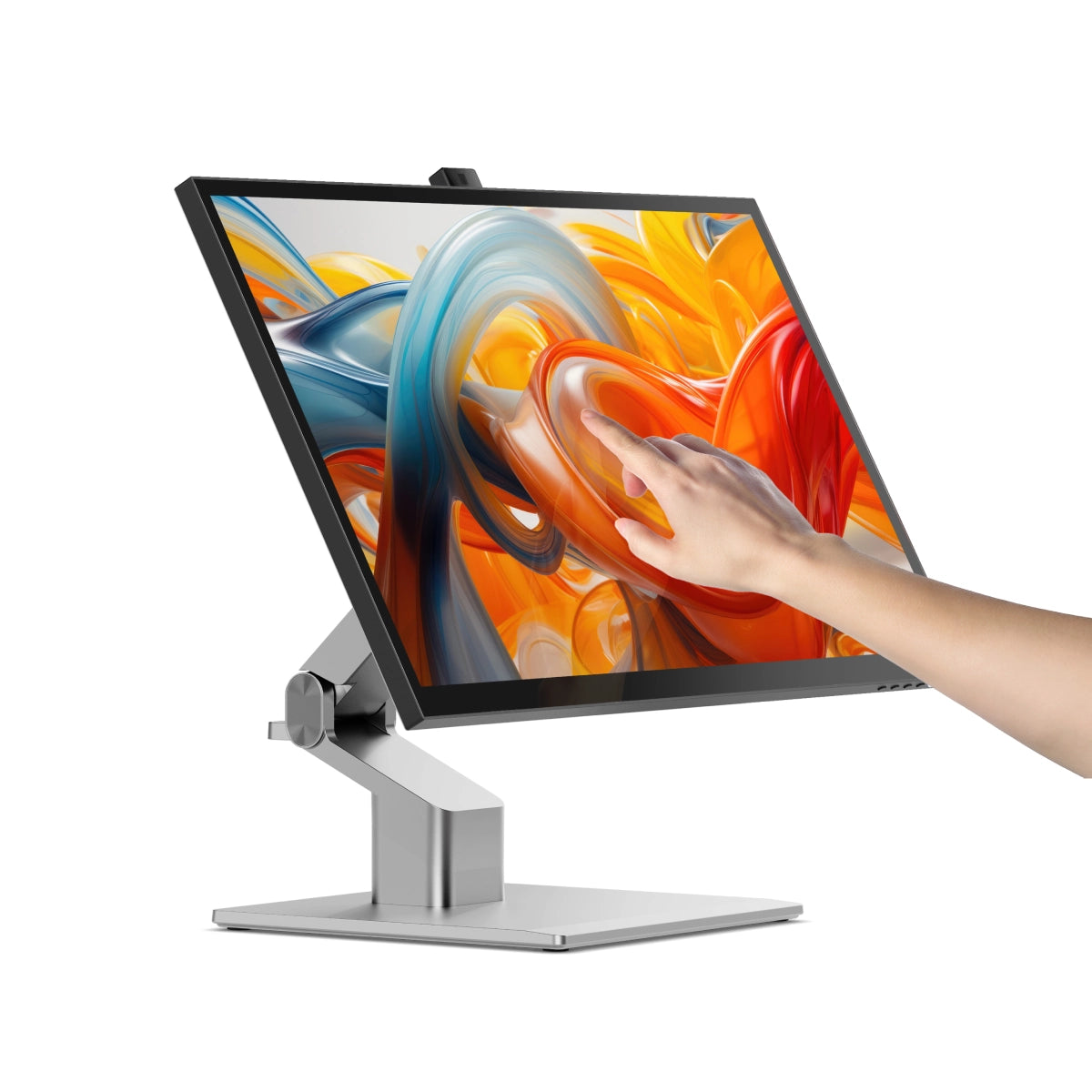 Clarity Fold Touch 27" 4K UHD Monitor with 65W Power Delivery, Webcam, Touchscreen & Fold Stand