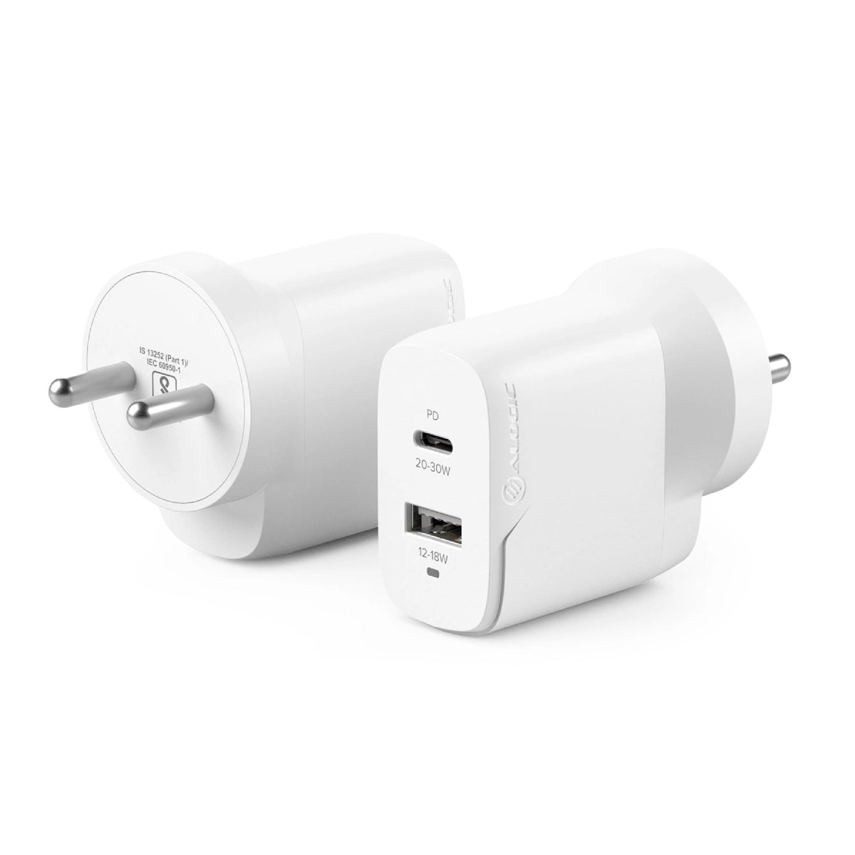 2 Port 32W Rapid Power USB-C GaN Wall Charger