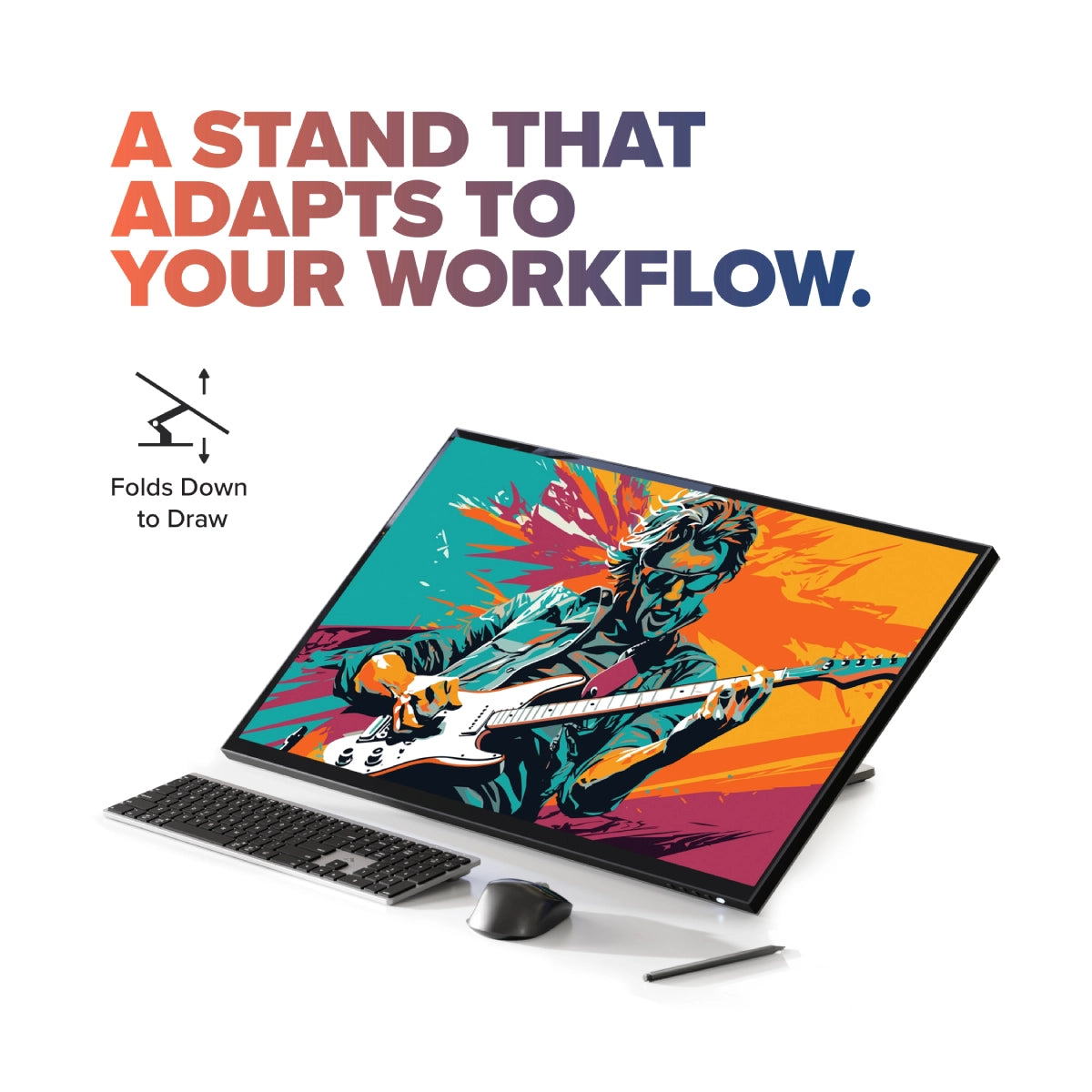 Clarity Max Touch 32" UHD 4K Touch Screen Monitor with 90W Power Delivery, 12MP Webcam and Fold Stand