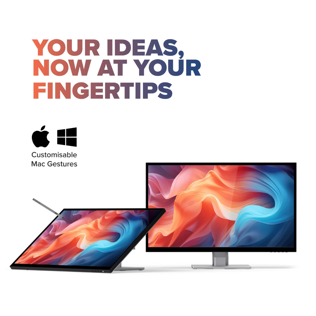 Clarity Max Touch 32" UHD 4K Touch Screen Monitor with 90W Power Delivery, 12MP Webcam and Fold Stand