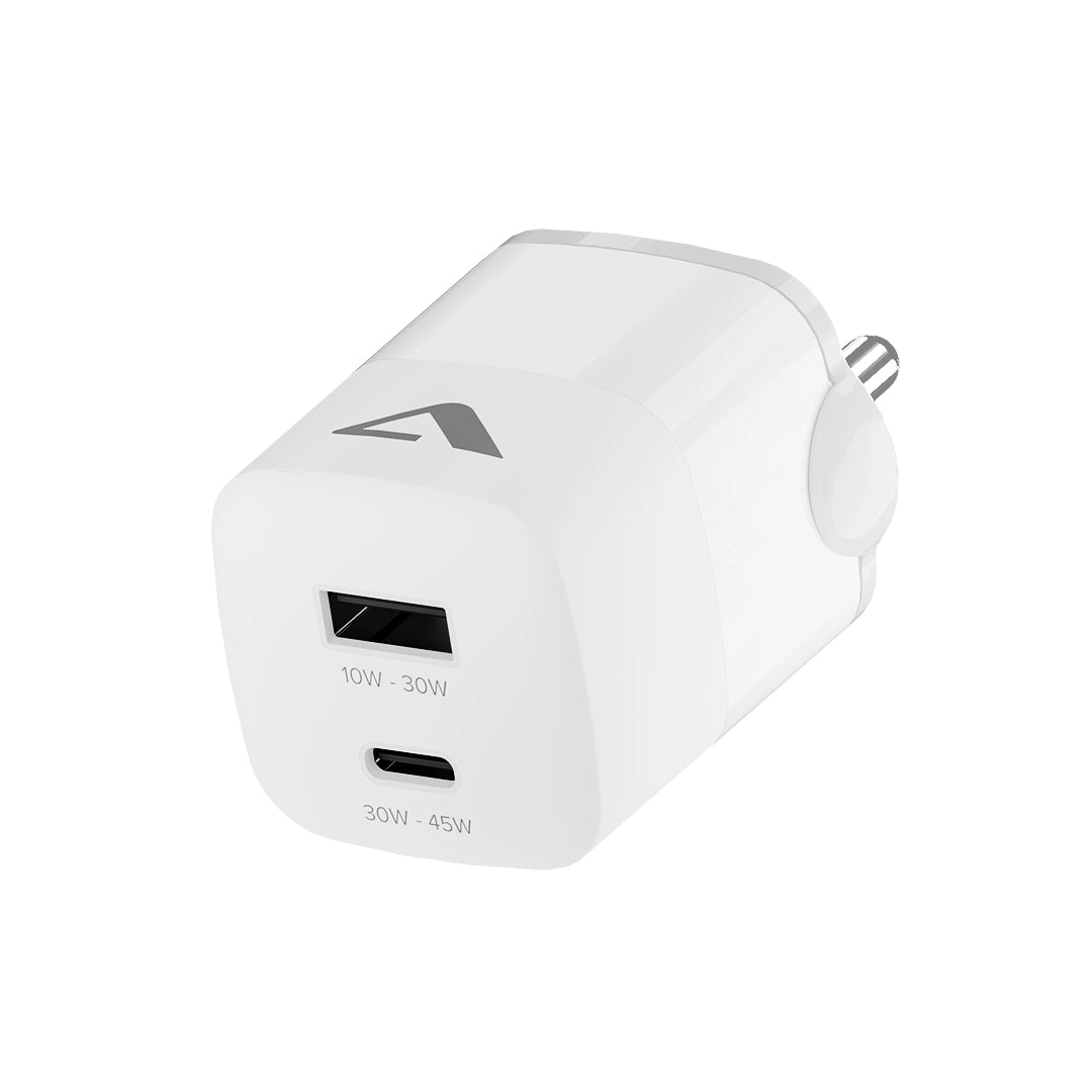 45W Rapid Power USB-C & USB-A Wall Charger
