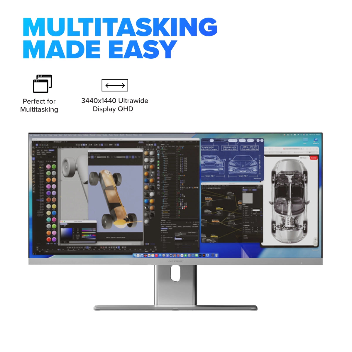 40" Edge 21:9 Ultrawide 5K (5120 x 2160) 100Hz Monitor with USB-C Dock and 90W Power Delivery