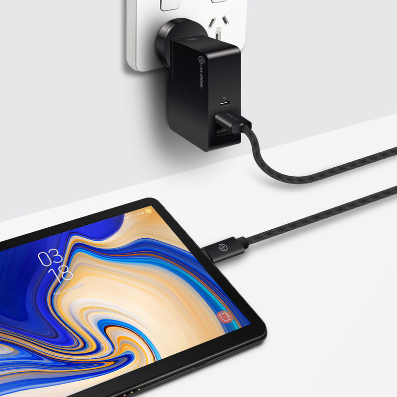 USB 3.1 (GEN 2) USB-C (Male) to USB-A (Male) 1m Cable - Prime Series - Black