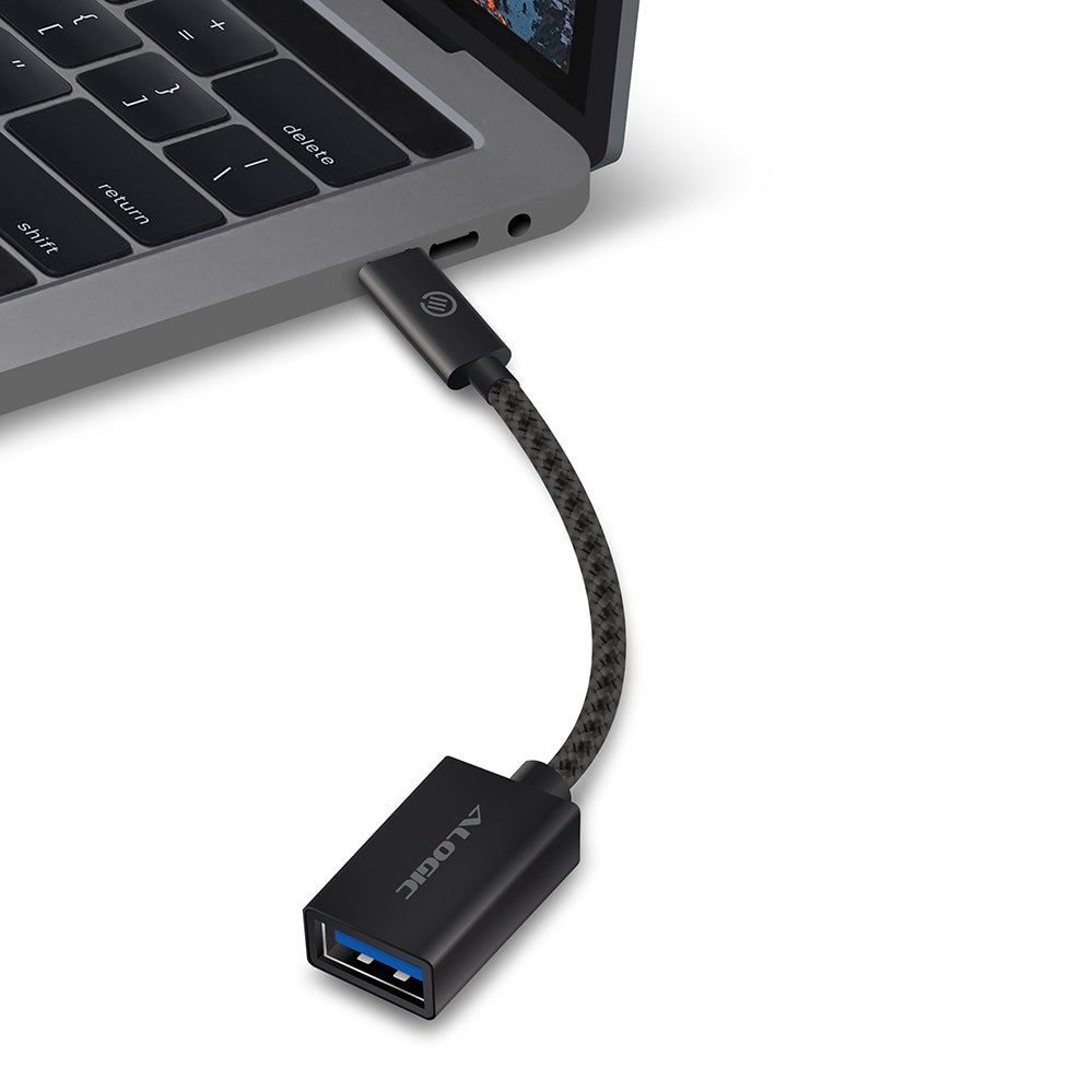 USB 3.1 (GEN 2) USB-C (Male) to USB-A (Female) Adapter - Prime Series - Black