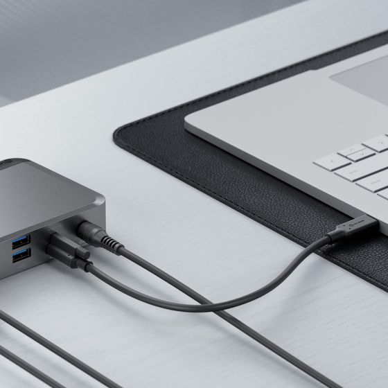 MX2 USB-C Dual Display DP Alt. Mode Docking Station – With 65W Power Delivery