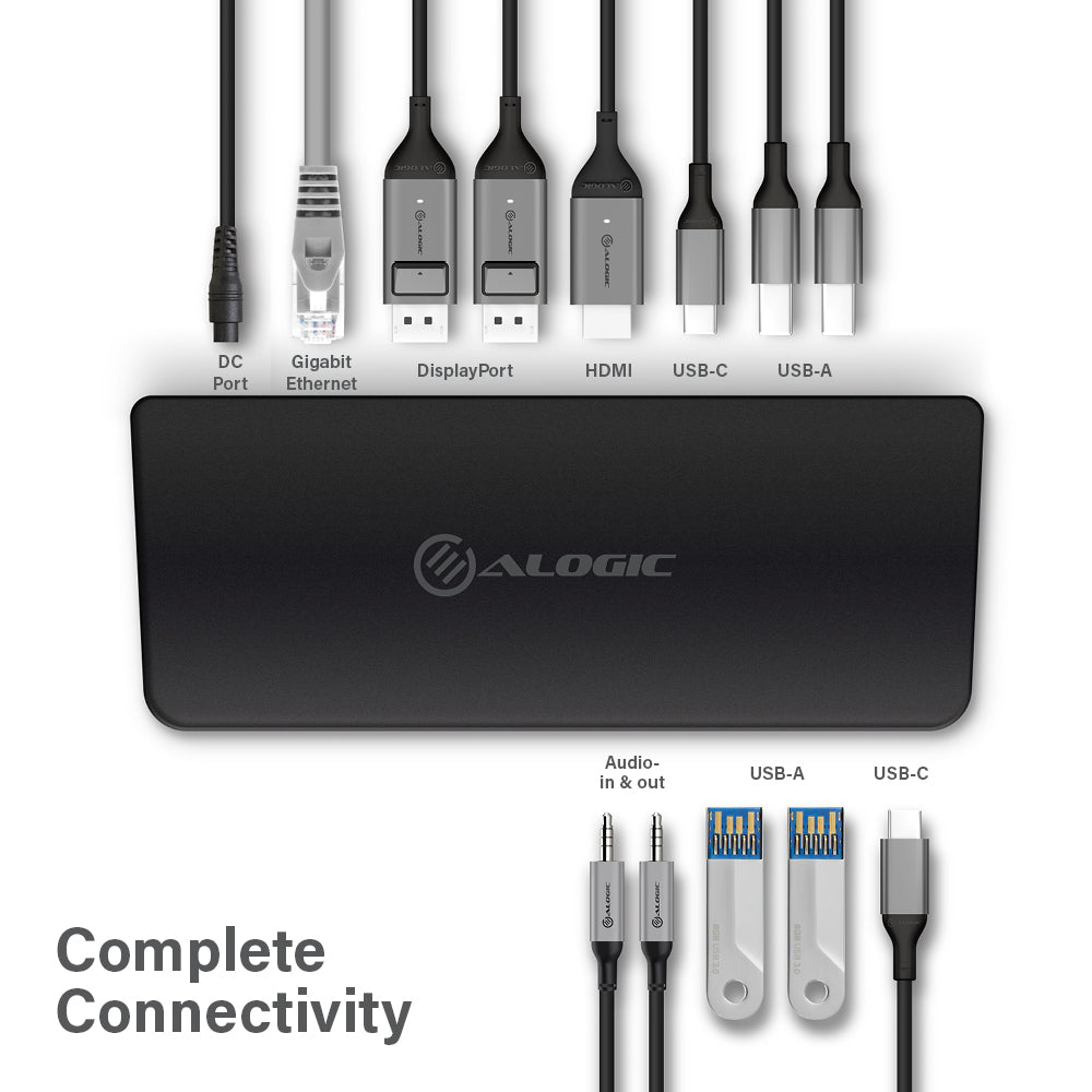 Triple Display UNIVERSAL Hybrid Docking Station – USB-C & USB 3.0 with 4K and Power Delivery