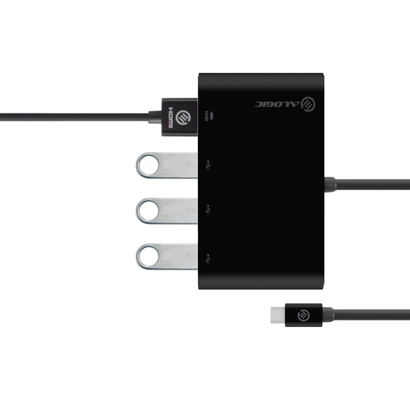 USB-C Adapter with HDMI/3 Port USB 3.0 Hub - 4K