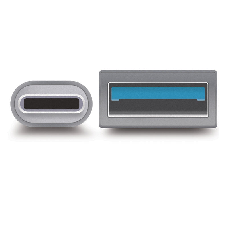 USB 3.1 (GEN 2) USB-C (Male) to USB-A (Female) Adapter - Prime Series - Space Grey