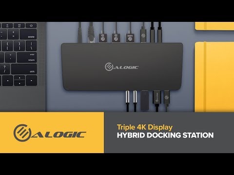 Triple Display UNIVERSAL Hybrid Docking Station – USB-C & USB 3.0 with 4K and Power Delivery