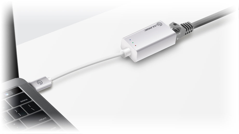 USB-C to Gigabit Ethernet Adapter - Aluminium - Prime Series