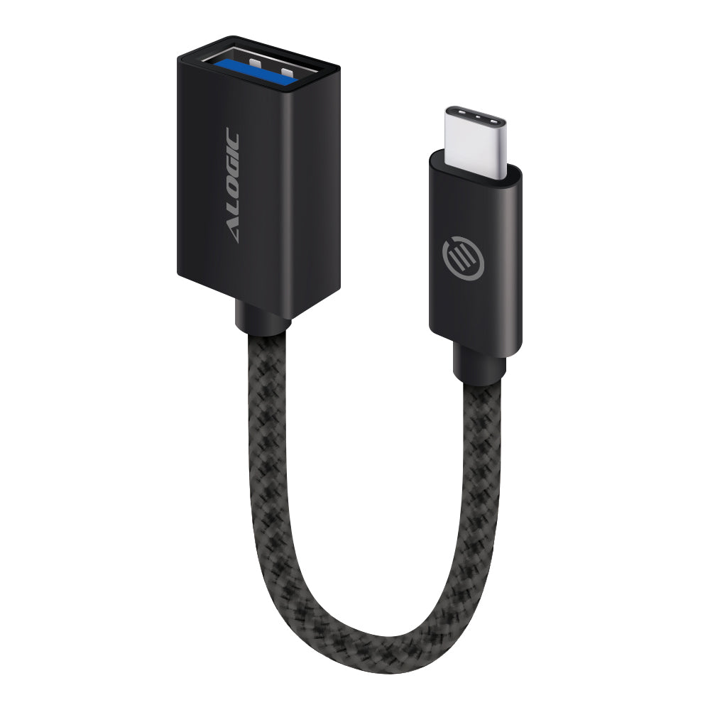 USB 3.1 (GEN 2) USB-C (Male) to USB-A (Female) Adapter - Prime Series - Black