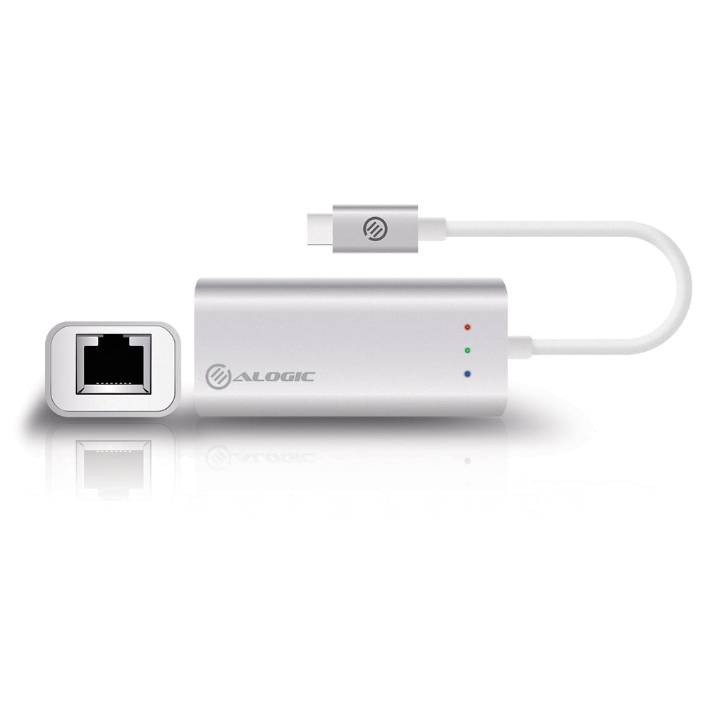 USB-C to Gigabit Ethernet Adapter - Aluminium - Prime Series