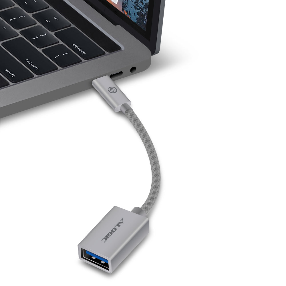 USB 3.1 (GEN 2) USB-C (Male) to USB-A (Female) Adapter - Prime Series - Space Grey