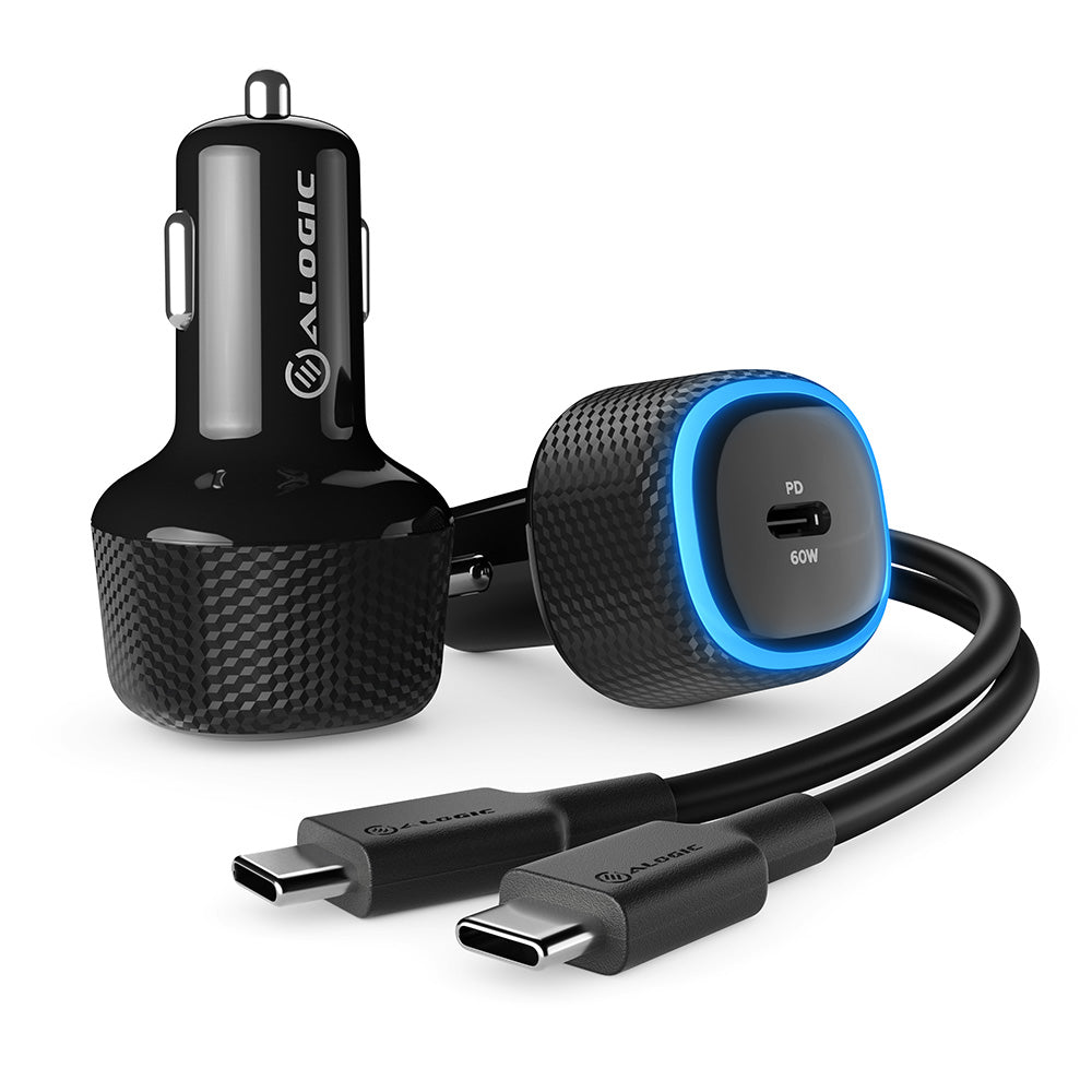 Rapid USB-C Car Charger – 60W Power Delivery for Laptops, Tablets and Phones